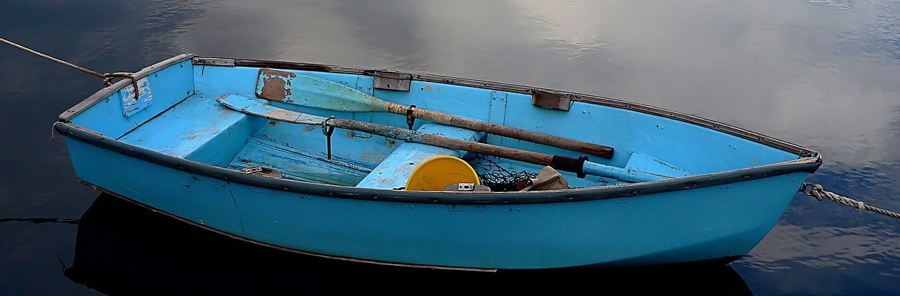 A rowboat on water